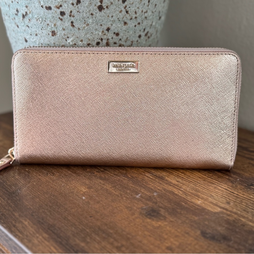 Kate Spade Metallic Gold Wallet
